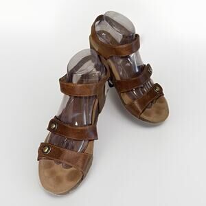 Dansko Brown Leather Multi Strap Sandals Size 40 (US 9.5-10)